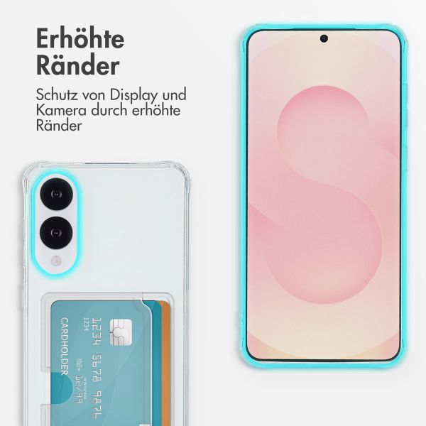 imoshion Soft Case Back Cover mit Kartenhalter Samsung Galaxy S25 Edge - Transparent