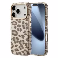 Selencia Sabi Backcover Leopardenmuster mit MagSafe Apple iPhone 17 Pro - Soft Ivory