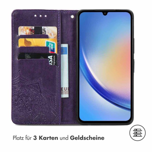 imoshion Mandala Klapphülle Samsung Galaxy A35 - Violett