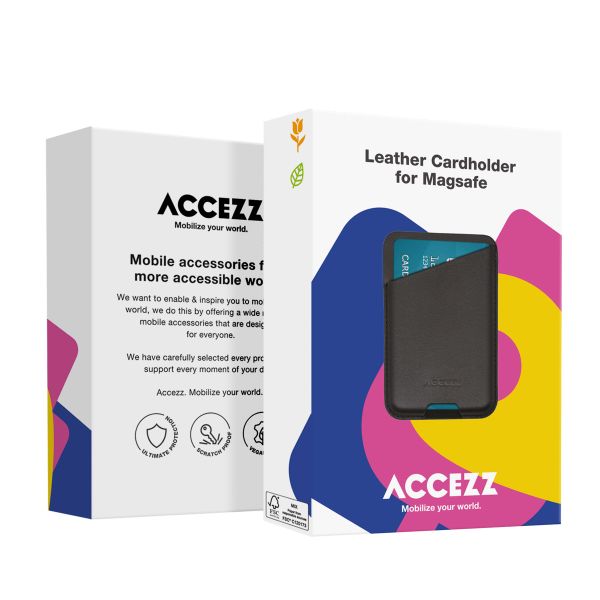 Accezz Leather Cardholder MagSafe - Kartenhalter mit MagSafe - Cedar Green
