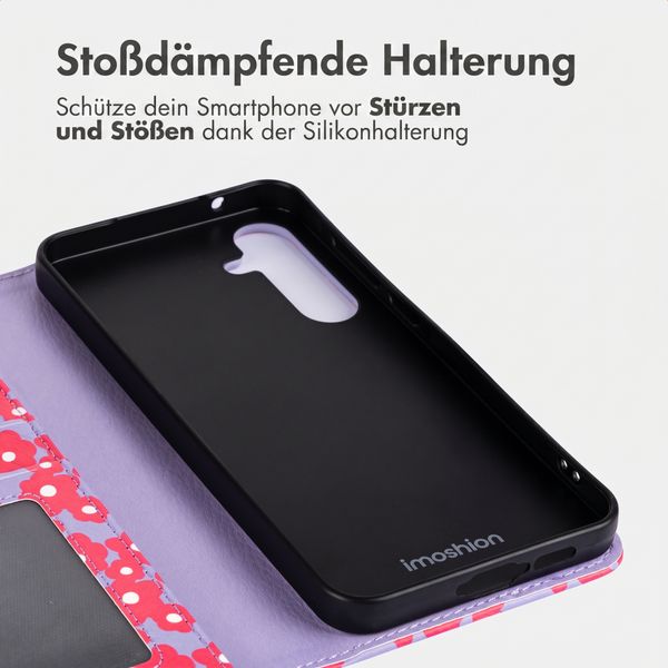 imoshion Design Klapphülle Samsung Galaxy A55 - Dusty Rose Blossoms