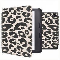 imoshion Design Slim Hard Case Sleepcover mit Stand Kobo Libra 2 / Tolino Vision 6 - Leopard