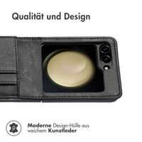 imoshion Luxuriöse Klapphülle Samsung Galaxy Z Flip 7 FE - Schwarz