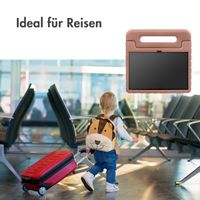 imoshion Schutzhülle mit Handgriff kindersicher für das iPad 11 (2025) 11 Zoll / iPad 10 (2022) 10.9 Zoll - Dusty Pink