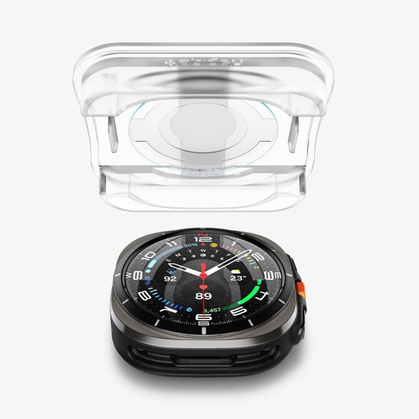 Spigen EZ FIT Glas.tR Displayschutzfolie mit Applikator für Samsung Galaxy Watch Ultra (2024/2025) - Transparent