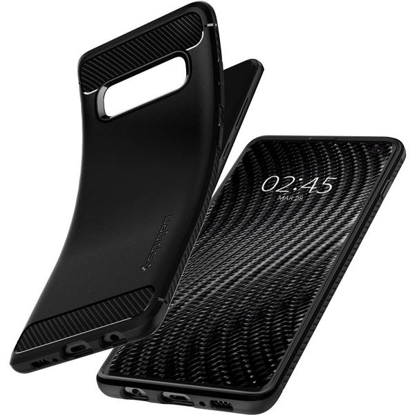 Spigen Rugged Armor Case Schwarz für das Samsung Galaxy S10