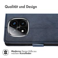 imoshion Luxuriöse Klapphülle Xiaomi Redmi Note 14 Pro (4G) - Dunkelblau