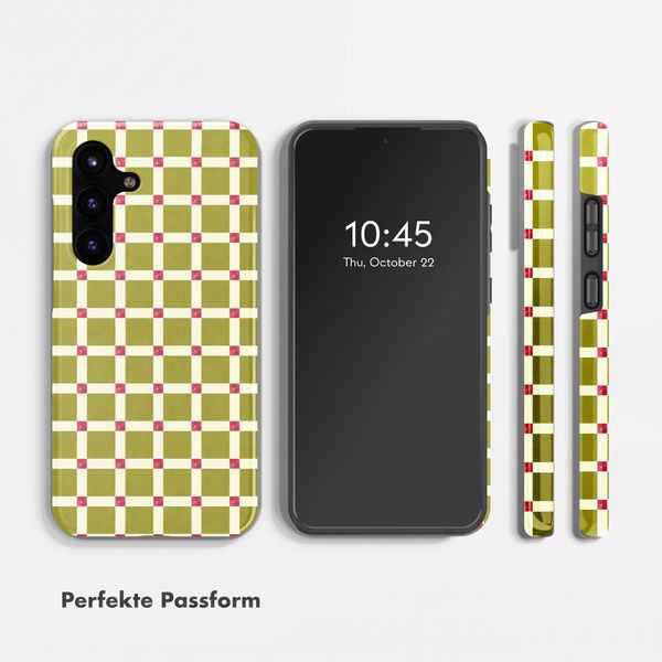 Selencia Vivid Back Cover Samsung Galaxy S25 FE - Check This Olive