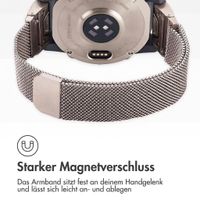 imoshion QuickFit® Milanese Armband -   Garmin 22 mm Anschluss - Größe L/XL - Starlight