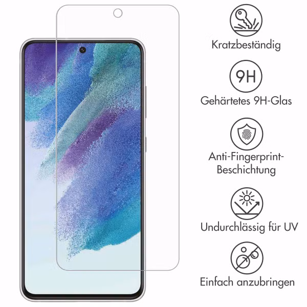 Selencia Displayschutz aus gehärtetem Glas Samsung Galaxy S21 FE