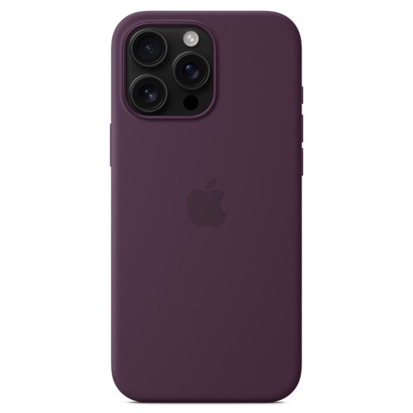 Apple Silikon-Case MagSafe für das iPhone 16 Pro Max - Plum