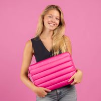 imoshion Puffer Laptop Hülle 13-14 Zoll - Laptop Sleeve - Hot Pink