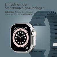 Accezz Ocean Armband für Apple Watch Series 1 - 9 / SE (38/40/41 mm) | Series 10 / 11 (42 mm) - Abyss Blue