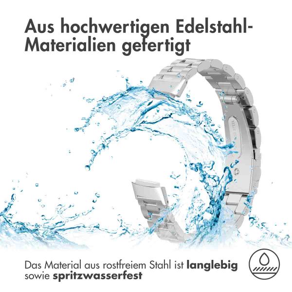 imoshion Edelstahlarmband für das Fitbit Luxe - Silber