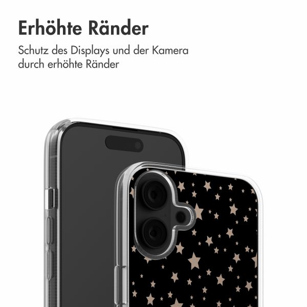 imoshion Design Hülle Apple iPhone 16 - Stars Beige Reverse