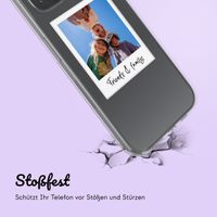 Personalisierte Hülle mit Polaroid iPhone 14 - Transparent