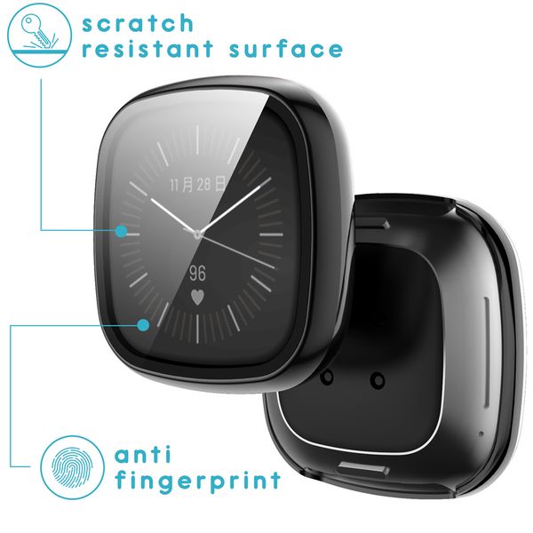 imoshion Full Cover Hard Case Fitbit Versa 3 - Schwarz