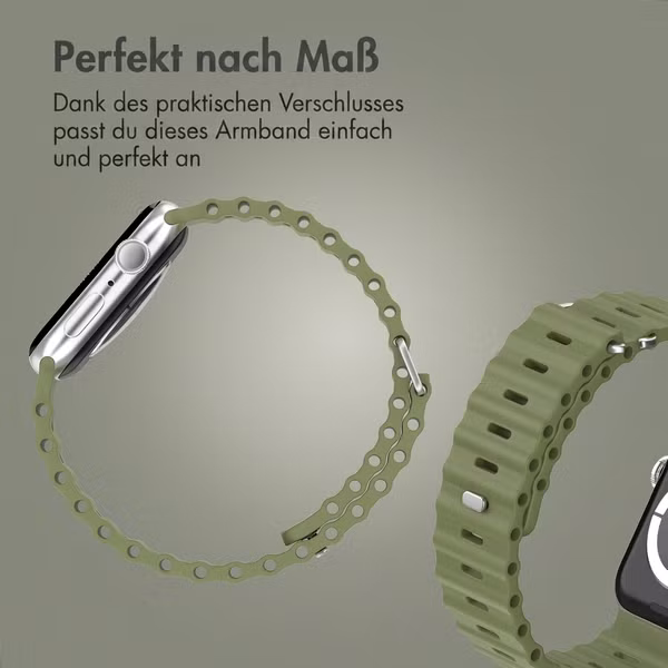 Accezz Ocean Armband für Apple Watch | 38/40/41/42 mm - Khaki