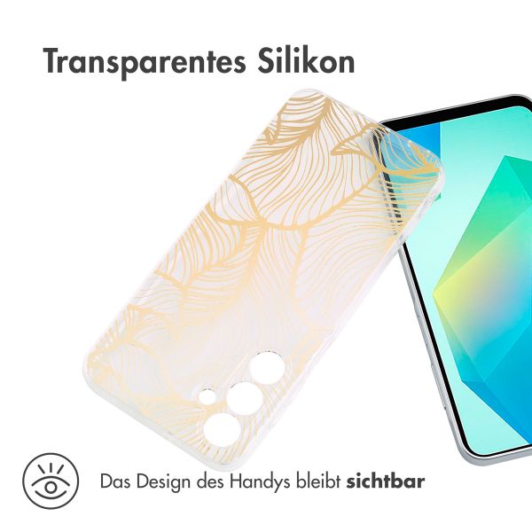 imoshion Design Hülle Samsung Galaxy A16 - Golden Leaves Transparent