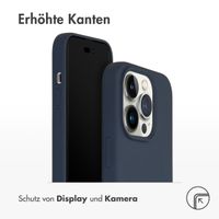 Accezz Liquid Silikoncase für das iPhone 14 Pro - Dunkelblau