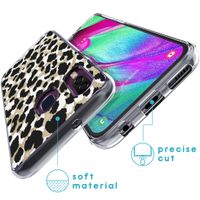 imoshion Design Hülle für das Samsung Galaxy A40 - Leopard / Schwarz