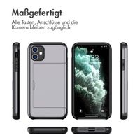 imoshion Backcover mit Kartenfach Apple iPhone 11 - Grau