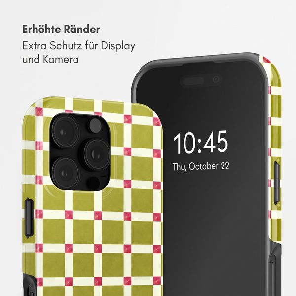 Selencia Vivid Rückabdeckung mit MagSafe Apple iPhone 16 Pro - Check This Olive