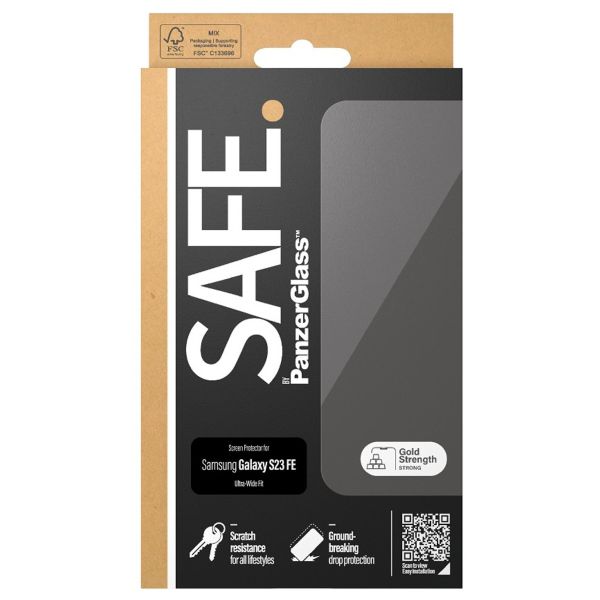 SAFE by PanzerGlass Ultra-Wide Fit Displayschutz für das Samsung Galaxy S23 FE