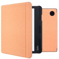 imoshion Canvas Sleepcover Klapphülle mit Stand Kobo Sage / Tolino Epos 3 - Peach