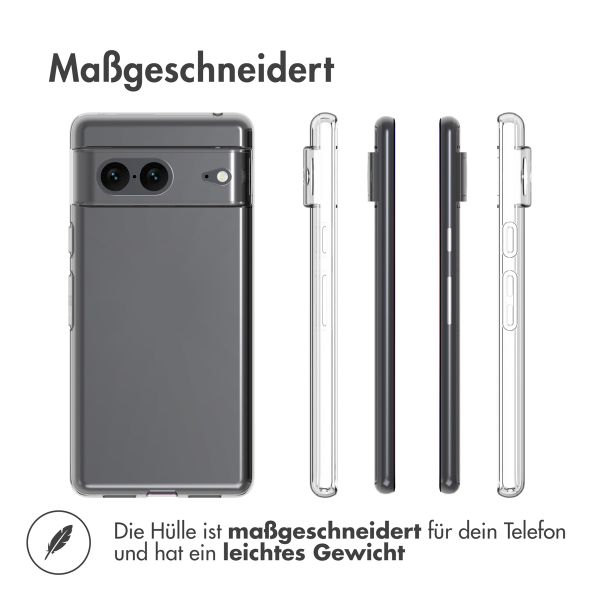 Accezz TPU Clear Cover für das Google Pixel 7 - Transparent