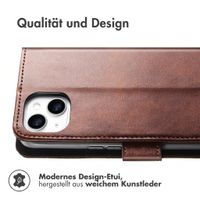 imoshion Luxuriöse Klapphülle Apple iPhone 15 - Dunkelbraun