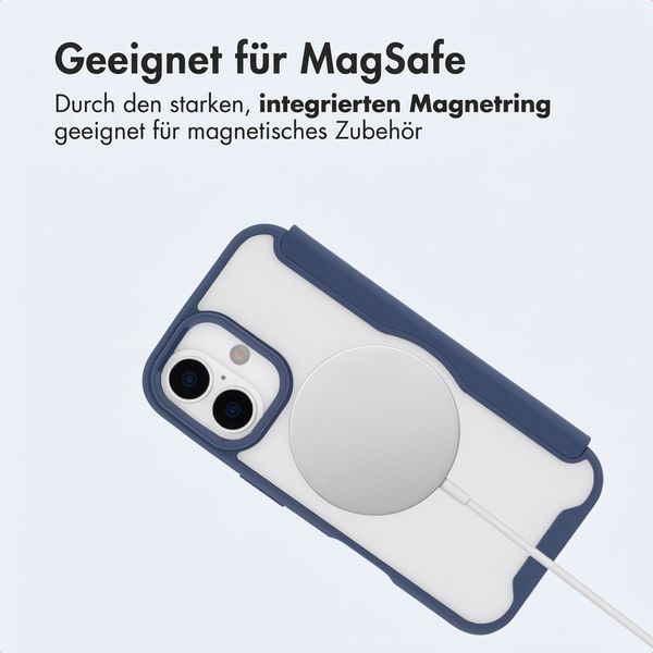 imoshion Transparente Bookcase mit MagSafe Apple iPhone 16 - Blau