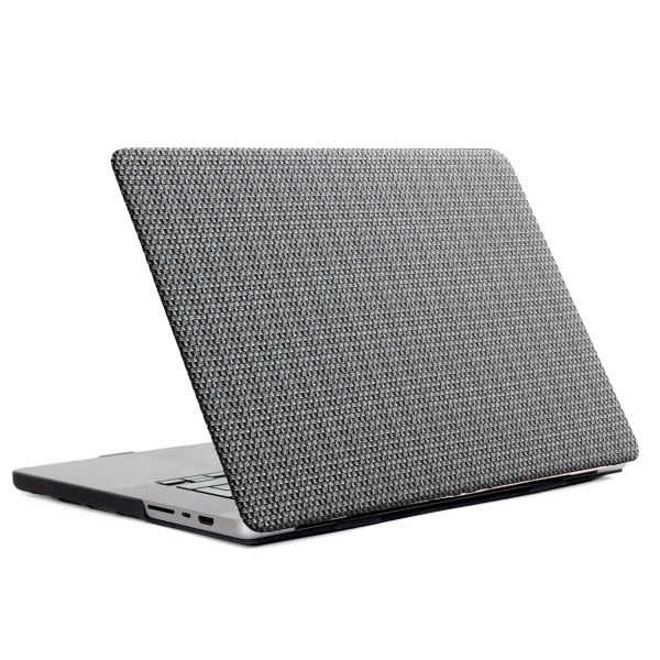 Selencia Cover mit gewebter Oberfläche Apple MacBook Pro 16 Zoll (2021 / 2023 M3 chip / 2024 M4 chip) - Grau