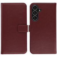 Selencia Echtleder Klapphülle Samsung Galaxy S25 FE - Burgundy