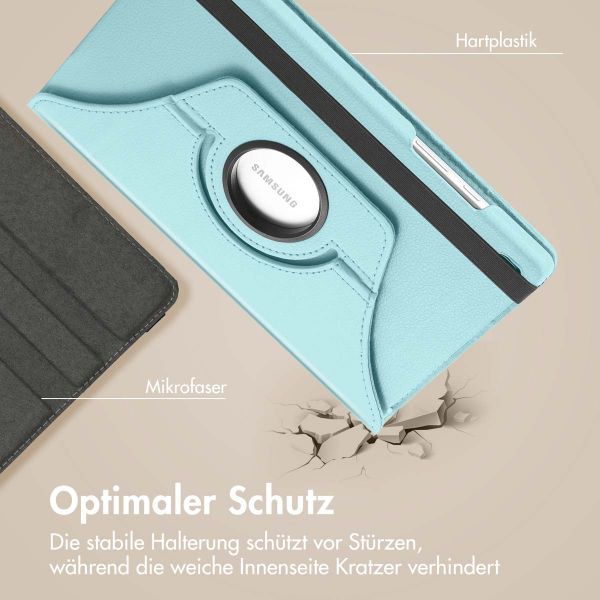 imoshion 360° drehbare Klapphülle Galaxy Tab S6 Lite / Tab S6 Lite (2022) / Tab S6 Lite (2024) - Hellblau