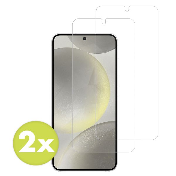 Accezz Screen Protector aus gehärtetem Glas 2-Pack für das Samsung Galaxy S24