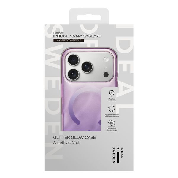 iDeal of Sweden Clear Case MagSafe Apple iPhone 16e / 15 / 14 / 13 - Amethyst