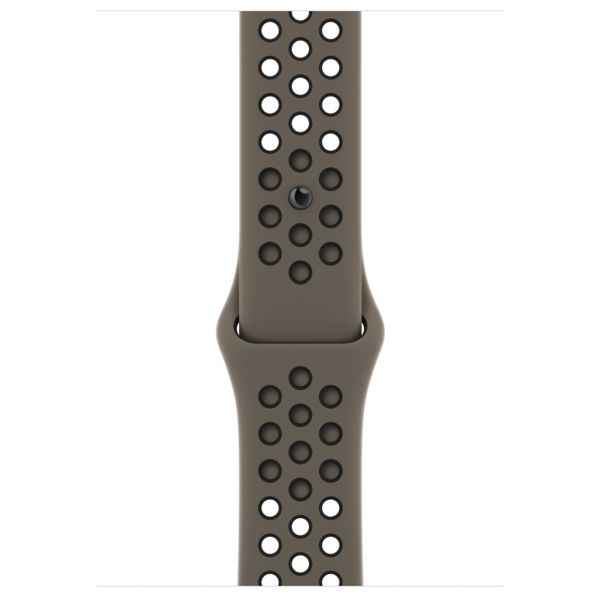 Apple Nike Sport Armband für das  Apple Watch Series 1 t/m 11 / SE / Ultra (44/45/46/49 mm) - Olive Grey / Black