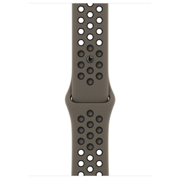 Apple Nike Sport Band für das Apple Watch Series 1-10 / SE / Ultra (2) - 42/44/45/46/49 mm - Olive Grey / Black