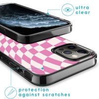 imoshion Design Hülle für das iPhone 12 (Pro) - Retro Pink Check