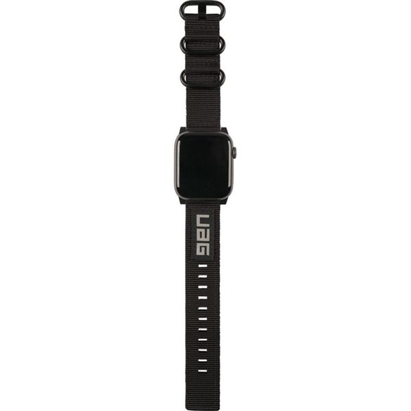 UAG Nato Armband für das  Apple Watch Series 1 t/m 9 / SE (38/40/41 mm) | Series 10 / 11 (42 mm) - Schwarz