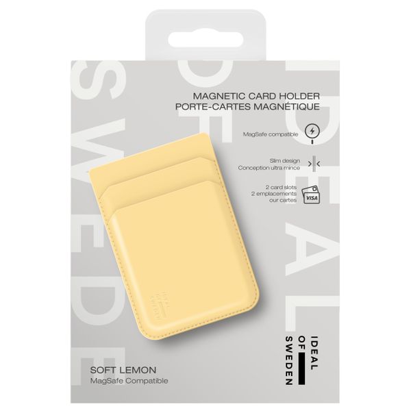 iDeal of Sweden MagSafe / Magnetischer Kartenhalter - Kartenhalter - Soft Lemon