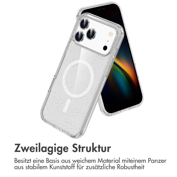 imoshion Sparkle Back Cover mit MagSafe Apple iPhone 17 Pro - Transparent