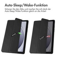 imoshion Trifold Hardcase Klapphülle Samsung Galaxy Tab A9 Plus - Schwarz