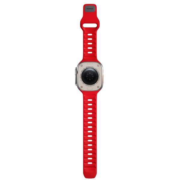 Nomad Sport Band FKM für die Apple Watch Series 1-10 / SE / Ultra (2) - 42/44/45/46/49 mm - Night Watch Red