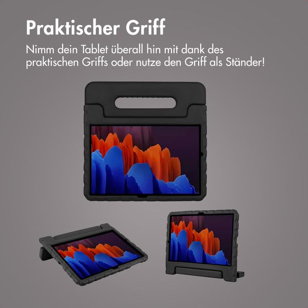 imoshion Schutzhülle mit Handgriff kindersicher Samsung Galaxy Tab S8 Plus / S7 Plus / S7 FE 5G - Schwarz