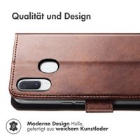 imoshion Luxuriöse Klapphülle Samsung Galaxy A20e - Dunkelbraun