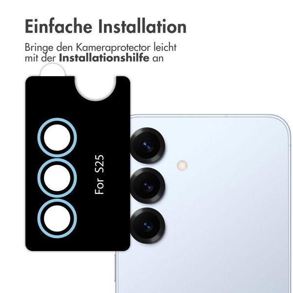 imoshion 2er-Pack Objektivschutz für Kamera für das Samsung Galaxy S25 - Icyblue