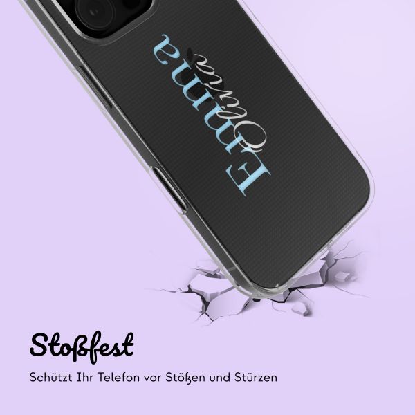 Personalisierte Hülle mit Namen iPhone 16 Pro - Transparent