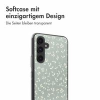 imoshion  Design Hülle für das Samsung Galaxy A54 - Smoke Green Flowers